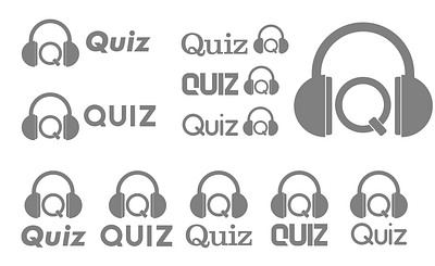 Quiz branding graphic design logo