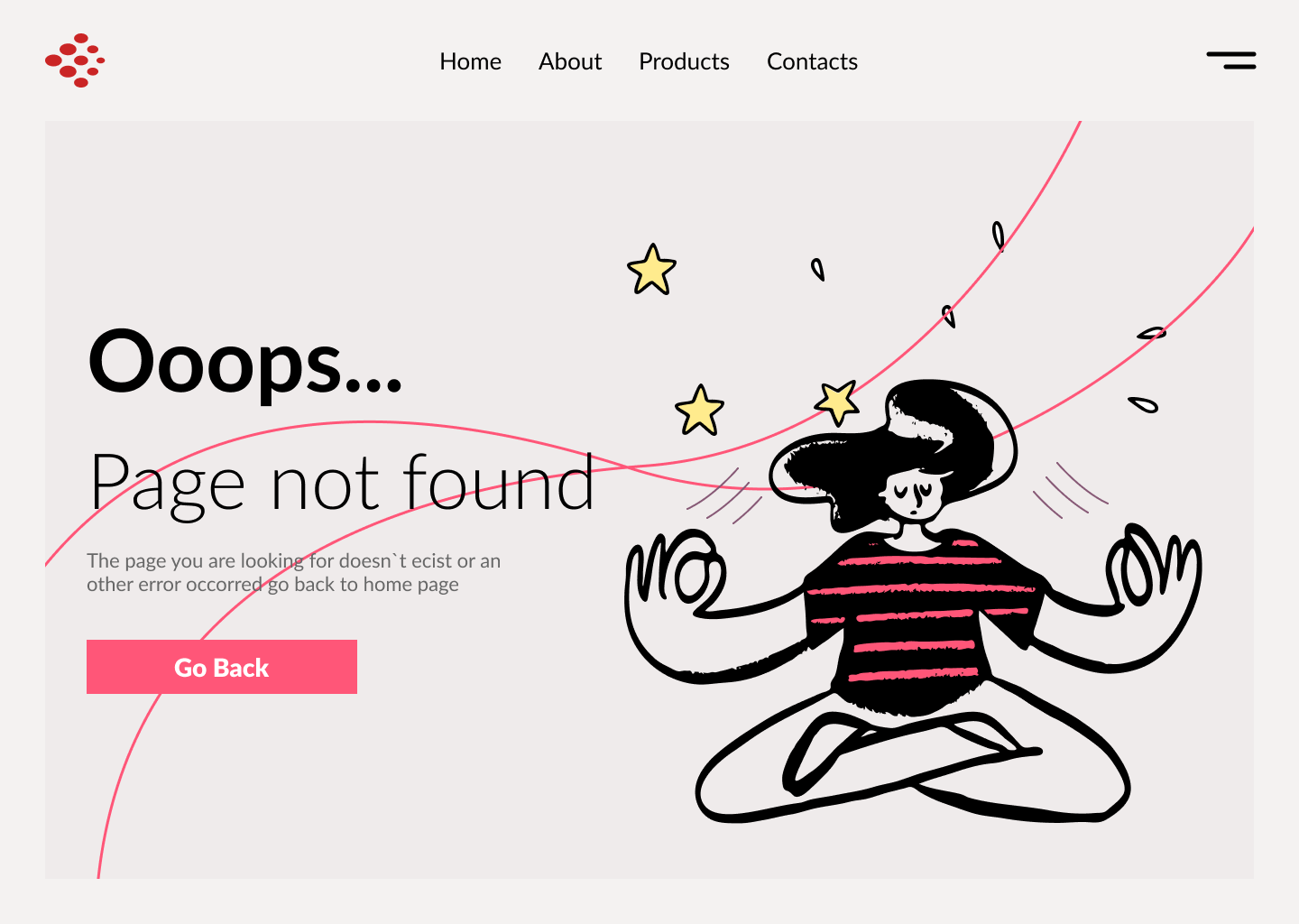 404 Page 404 dailyui dailyui figma design figma illustration ui uiux ux web design web site