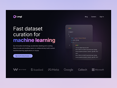 Loogi Landing Page ai ui web web design website