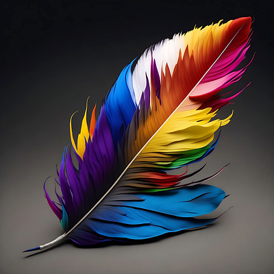 Lovely and colorful HD birds feather birds feather graphic design