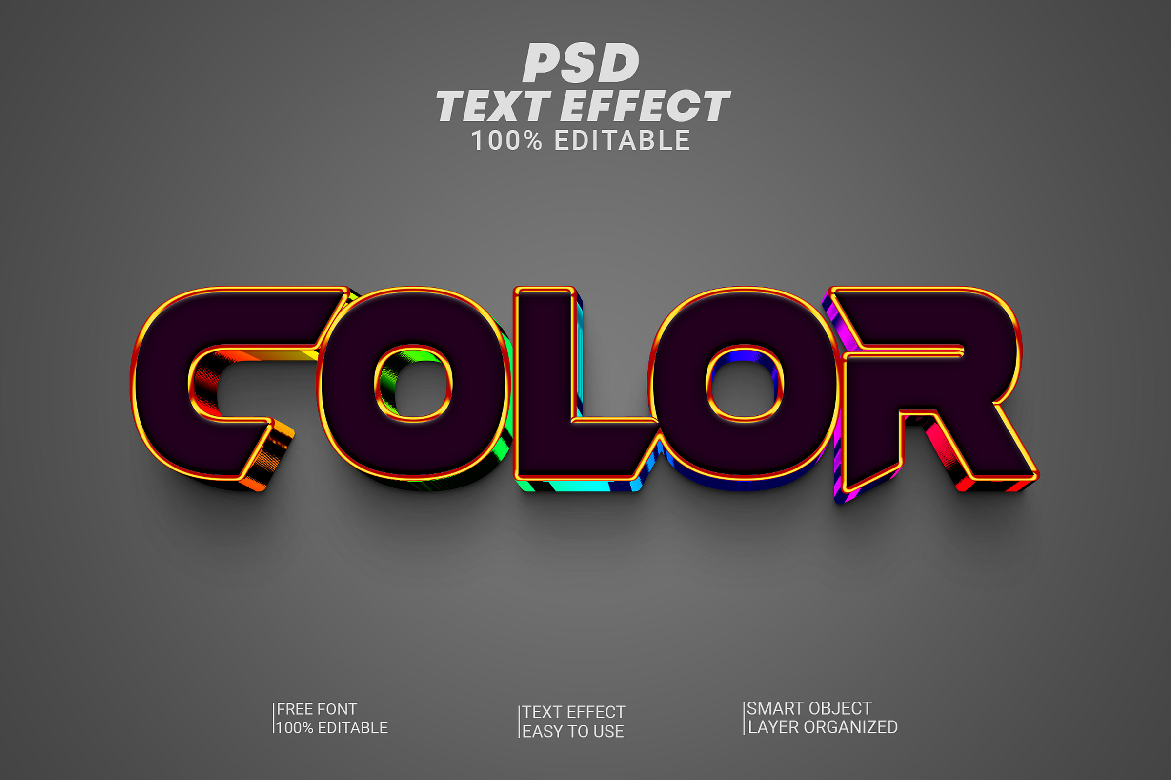 Color text style psd file by md pk on Dribbble