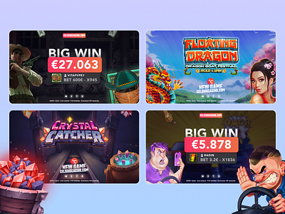 Celsius - Casino Banners Set 2d 3d banner banners big win casino casino banners casino branding crypto casino gambling game game banners gaming graphic design igaming illustration mascot online casino slots social media