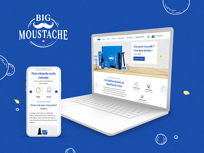 Big Moustache - Refonte cosmetic datasolution interface men ui ux webdesign website