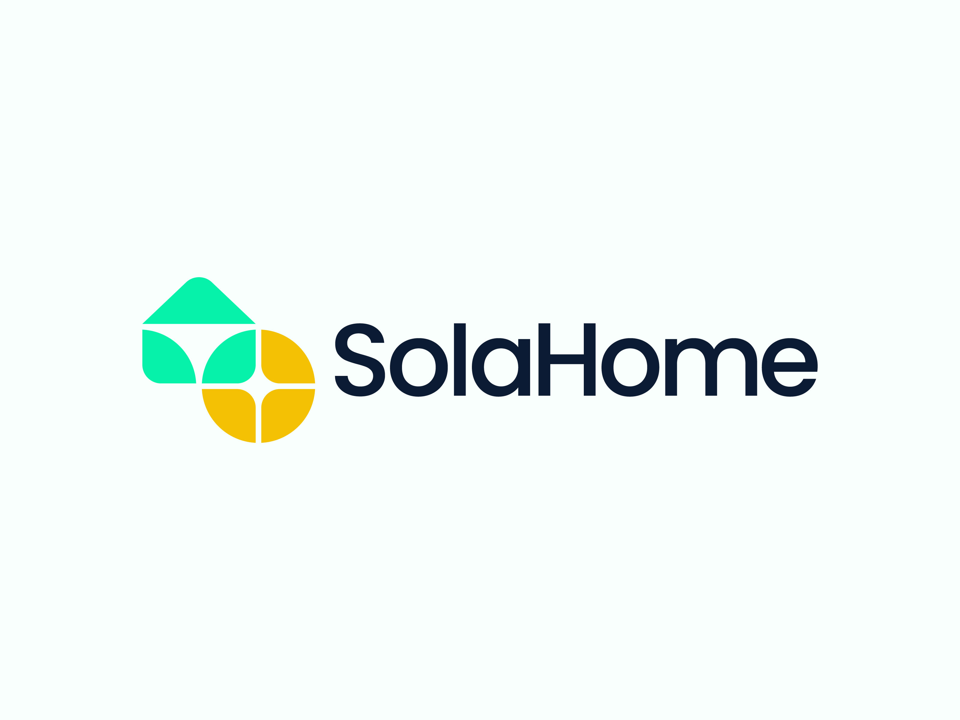 Solar Home - Solar Renewable Energy Logo & Brand Identity Design branding design energy home icon logo logo design minimal panel power renewable solar solar energy solar home logo solar logo design solar panel sun symbol