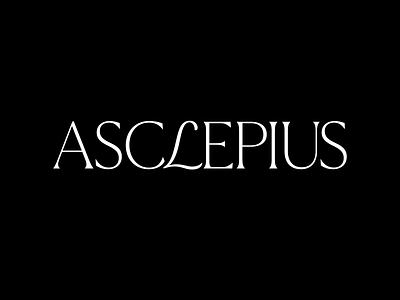 Asclepius — Custom Wordmark branding calligraphy font hand lettering hand written identity lettering logo logotype type typography wordmark