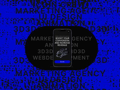 Website for marketing agency 3d css graphic design marketing typography ui webdesign webdevelopment