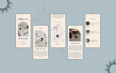 Landing Page for a Handmade Jewelry Shop Mobile design ecommerce figma landing mobile ui ux webdesign website