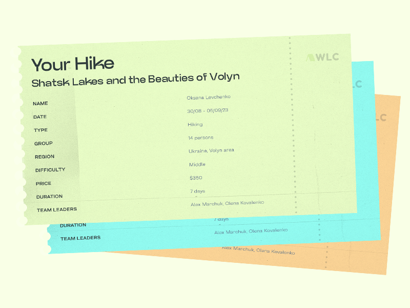 The brand identity of the "Wild Life Club" (Tickets & Logo) adobe illustrator adobe photoshop brand identity branding colorful graphic design hiking key visual logo minimal mockup nature offer printing tickets tourism vector vector graphic visual design web design