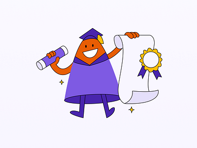 Graduation Day - Goofy Character Pack branding character character design design illustration logo sketch ui vector vector illustration
