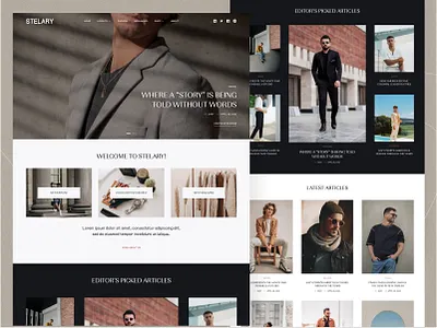 Modern Fashion Blog Design blog blog design blog template blog theme blogger blogging design fashion fashion blog figma figma template ghost multipurpose template ui ui8 ux web design website design wordpress