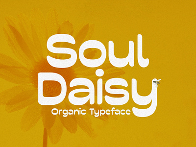 Soul Daisy - Organic Font 1970s 1980s beach branding camp design display font funky graphic design groovy hippie illustration logo ocean quirky retro surf trippy typeface