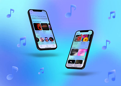 JellyStation animation application design ios music uiux ux