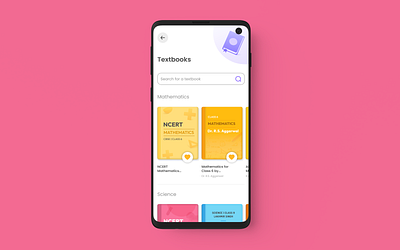 Find your textbook feature - For Byju's App ed tech app interaction design product design ui uiux ux