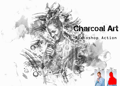 Charcoal Art Photoshop Action template