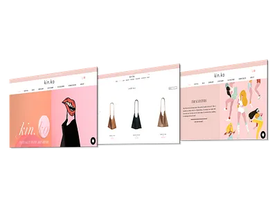 Website design for KIN.KO branding design graphic design ui ux website design
