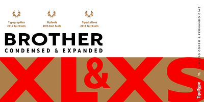 Brother XL&XS Font animation branding design graphic design illustration logo vector