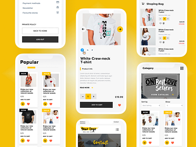 E-commerce shop | Mobile Fashion App design ui ux