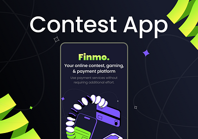 Mobile contest app design app contest dark theme design earn figma finance fintech minimal mobile money online payment ui ux