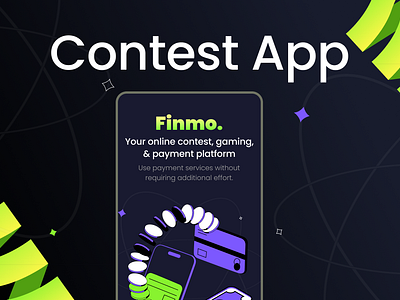 Mobile contest app design app contest dark theme design earn figma finance fintech minimal mobile money online payment ui ux