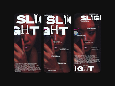 SLIGHT — 001/004 branding creative direction design graphic design web