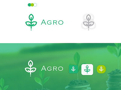 I have designed this modern and elegant logo for agro company. 3d animation branding graphic design logo logo design logos mordanlogo