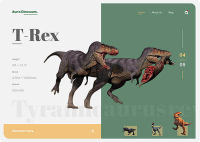 T Rex design dinosaurs ui uiesign uiuxdesign ux