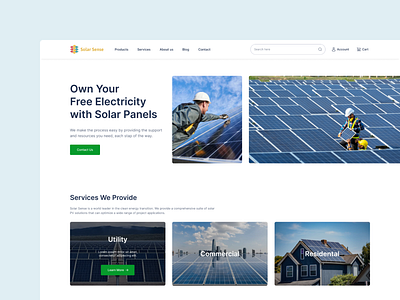 Solar Sense about us design figma flowchart product prototype service solar panel store ui user journey user persona ux web design