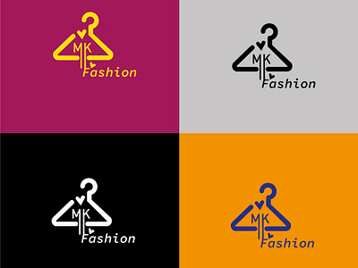 MK Clothing Fashion Logo boutique brand branding choth clothes clothing fashion graphic design logo spin
