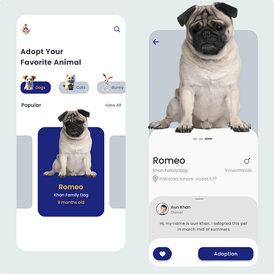 Dogs App Design design ui uiesign uiux uiuxtips ux