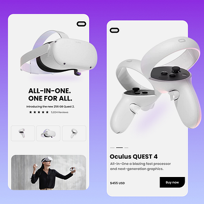 Oculus App Design appdesign branding design ui uidesign uiesign uitrends uiux uiuxdesign uiuxzone ux webdesign