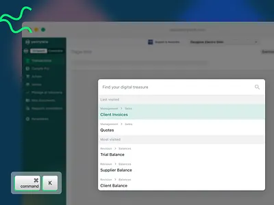 Kbar: Unleash the PageQuest Power with a Tap of cmd+K command link modal navigation page search searchbar shortcut ui