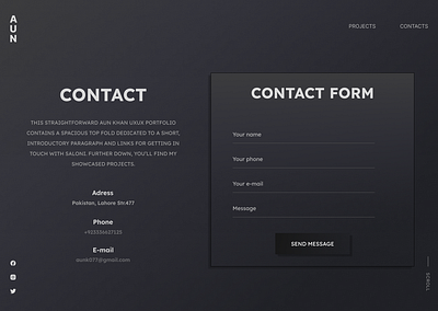 Contact Page Web Design branding design ui uiesign uiuxdesign ux webdesign