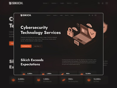 Cybersecurity Technology Services Landing Page data security