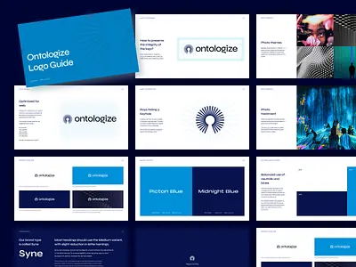 Ontologize logo guide branding courses design graphic homepage illustration landing page lessons line illustrations mentor noise personal brand trainig tutorials ui ux web webpage website website design