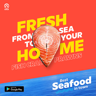 Sea food promo post design food banner food post graphic design instagram modern design restaurant sea food social media trending design