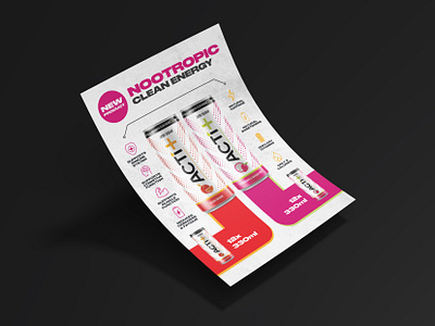 Energy Drink Full-Page Ad beverage design graphic design print