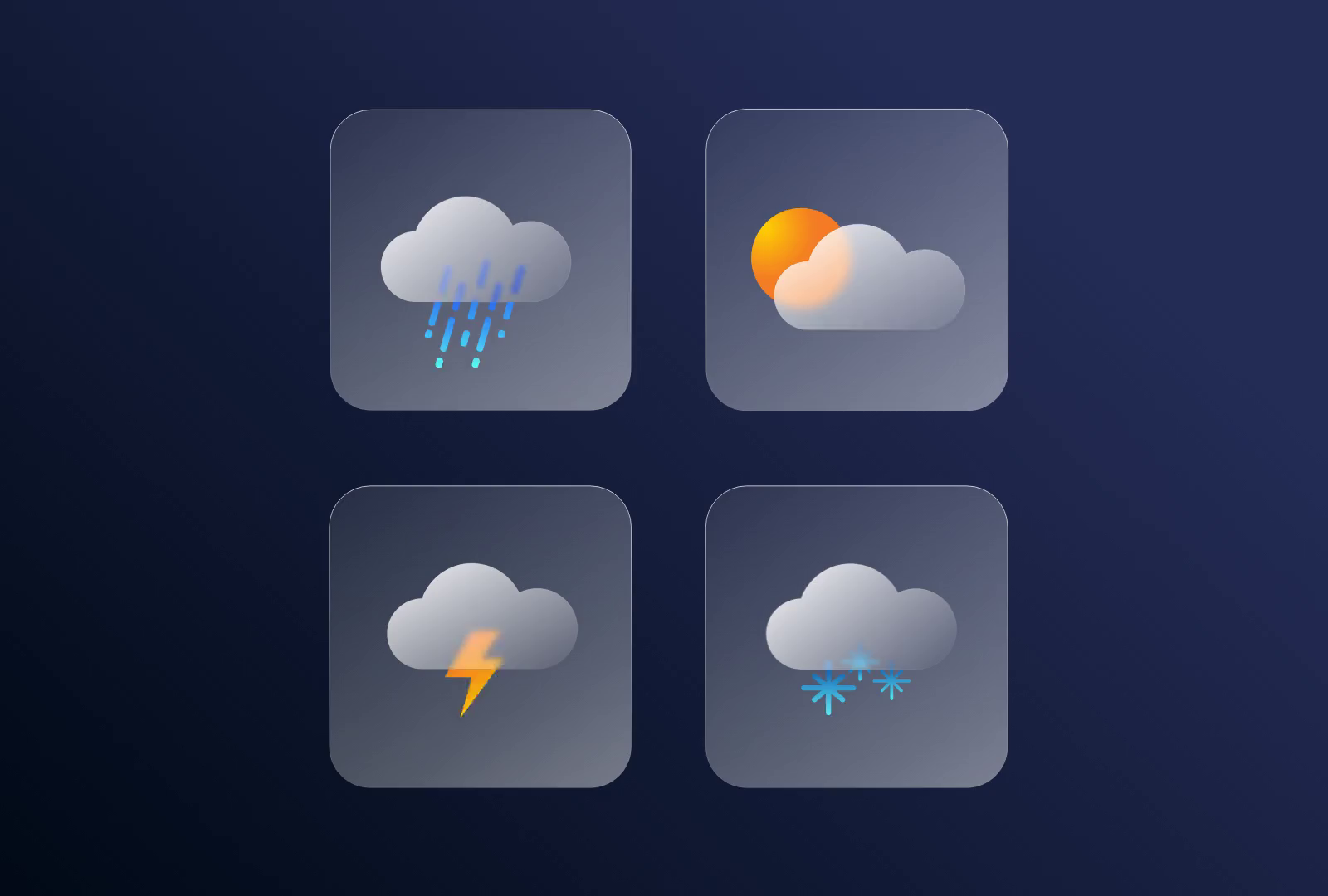 Glassmorphism Icons By Monica Matyasi For Svgator On Dribbble 8369