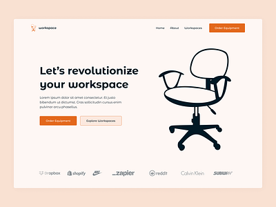 Workspace website design ui ux web design