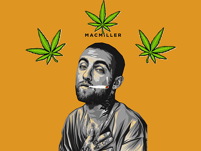Mac Miller 420 amnezia haze art black blunt bong green joint macmiller marijuanna orange rip smokeweed weed white