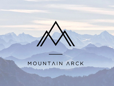 MOUNTAIN ARCK design graphic icon logo ma minimal