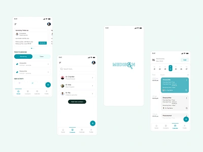 MediScan app design typography ui ux