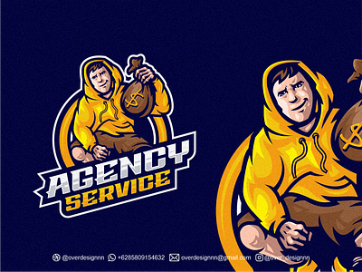 Agency Service Logo agency branding design graphic design identity illustration logo mark service tshirt vector