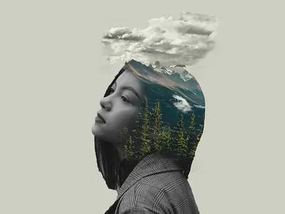 Photomanipulation Photoshop Edit adobe illustrator aesthetic branding design graphic design illustration logo photoshop ui