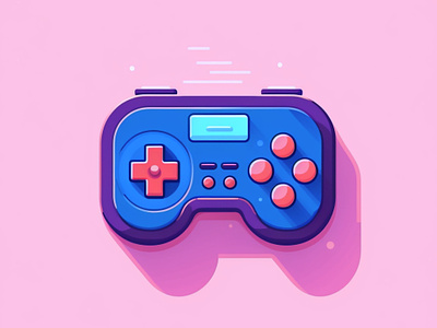 A Captivating Game Controller Illustration artisticgaming console controller digitalillustration gamecontrollerillustration gaming gamingart illustration joystick mascot playstation product technology