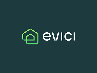 eVici branding building business design estate evici house logo logodesign logotype minimal startup ui vector