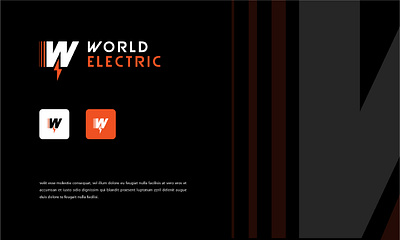 World Electric abstract app bolt branding design electric graphic design illustration logo ui vector w logo w with bolt