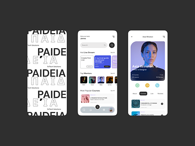 1- Paideia / EdTech Solutions android app art direction branding design ecommerce ios notification app teaching platform ui website design