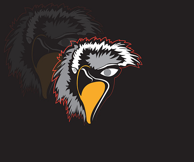 EAGLE moscot logo branding company design eagle graphic design illustration logo moscot logo premium moscot logo typography vector