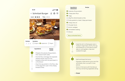 Daily UI - 040 Recipe dailyui recipe ui ux