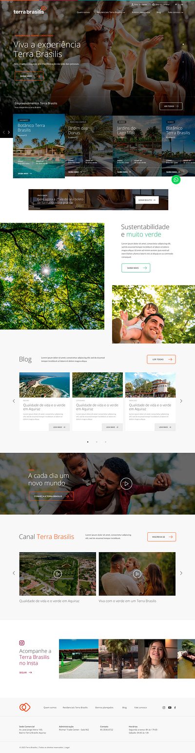 Terra Brasilis Website design figma ui user interface ux web design